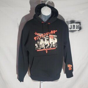 Disney Big Hero 6 San Fransokyo Black Hoodie Sz S Unisex - shipping incl